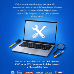 Mantención Preventiva para Notebook y PC